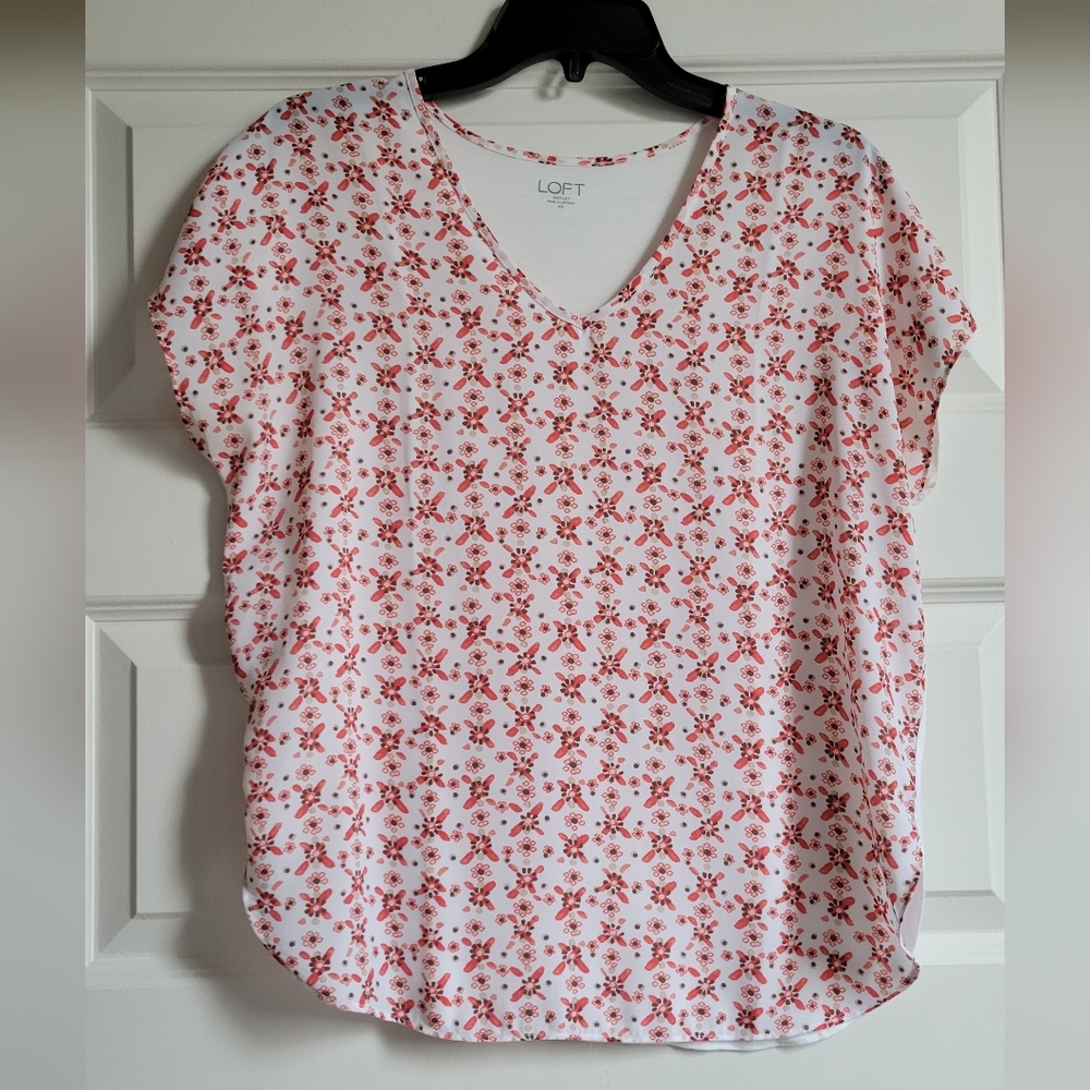 Loft Outlet mixed-media top